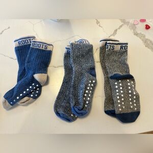 Roots Navy and Gray Athletic Socks